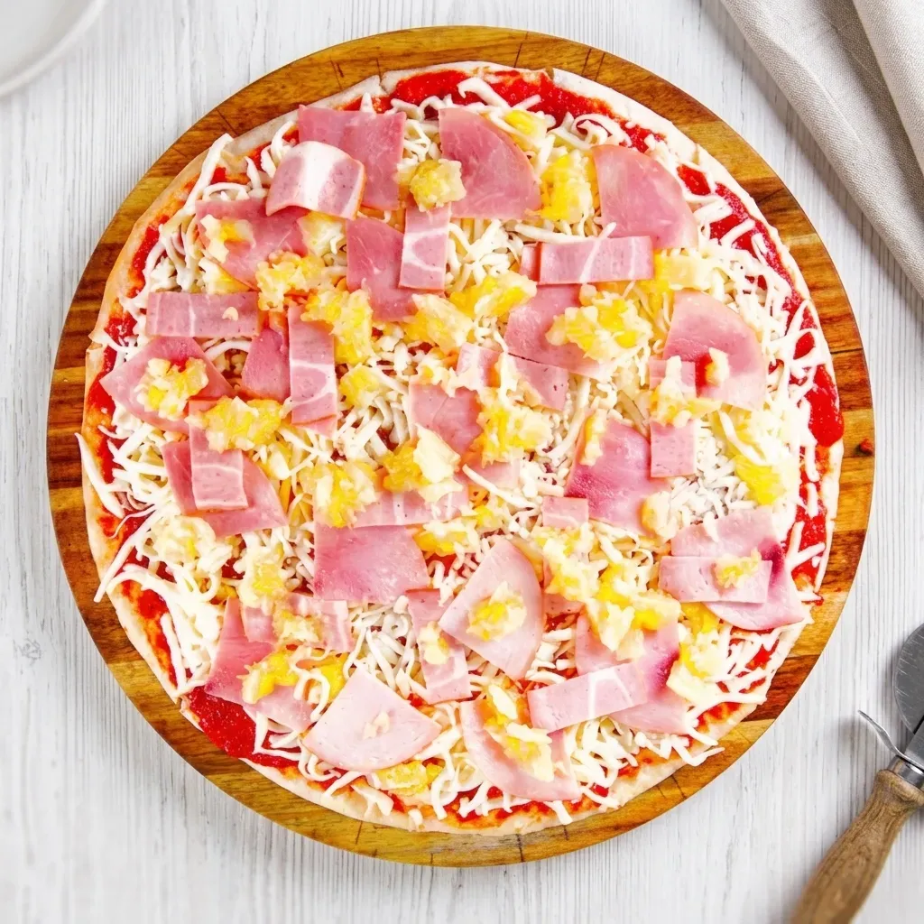 Maui Wauwie Hawaiian gluten-free pizza at Avatara Food Truck, Calgary
